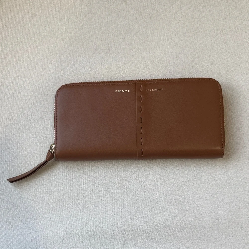 FRAME Les Second Continental Wallet- Tobacco